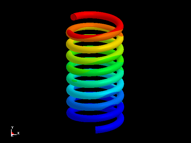 eigenvalue analysis of compression spring / ls-dyna